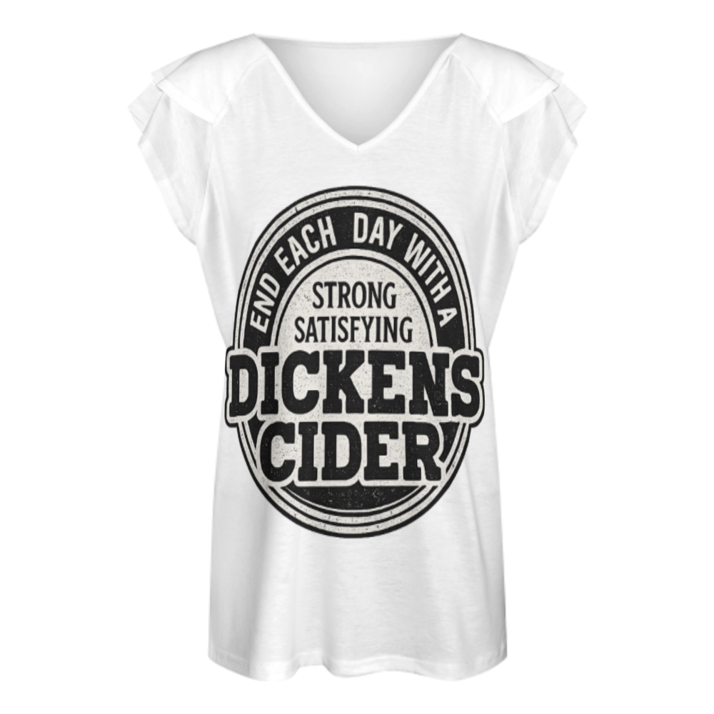 Funny Dickens Cider Graphic Tee – Vintage Adult Humor Drinking Shirt for Men & Women(z866)