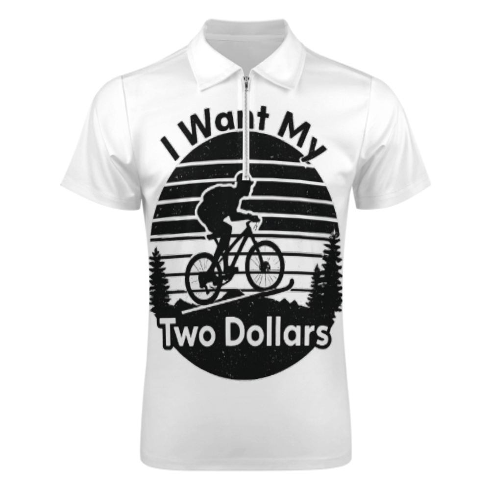 I Want My Two Dollars Vintage Cycling T-Shirt | Retro Mountain Bike Graphic Tee | Funny Biker Gift Shirt(z914)