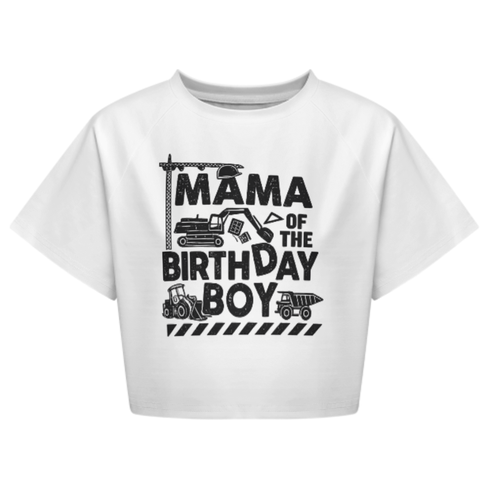 Mama of the Birthday Boy Construction Shirt – Cute Bulldozer Birthday Tee for Mom(z892)