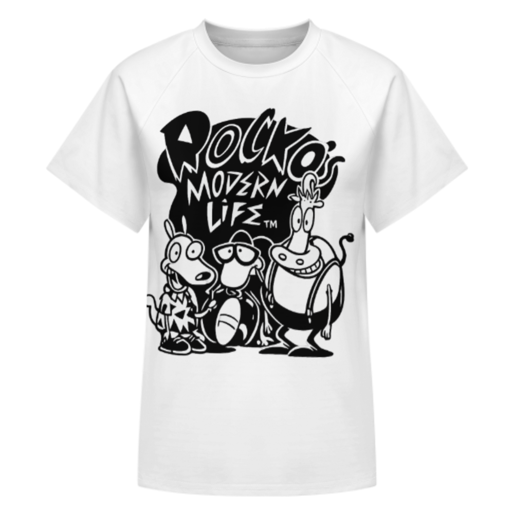 Rocko’s Modern Life Retro Cartoon Character Graphic T-Shirt | 90s Nickelodeon Nostalgia Tee(z908)