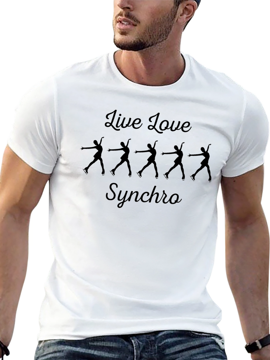 Live Love Synchro Black T-Shirt