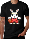 Bunny Basketball Player Graphic Tee