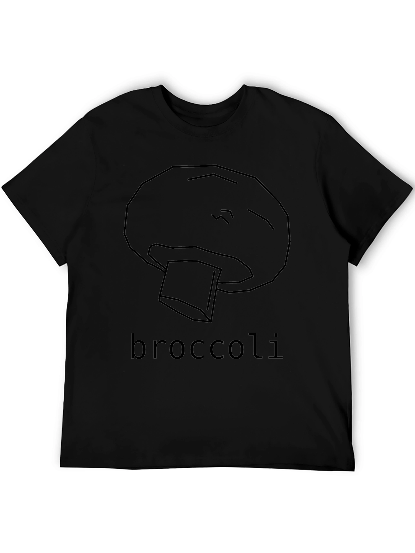 Mushroom Broccoli Graphic Tee - Funny Vegetable Shirt