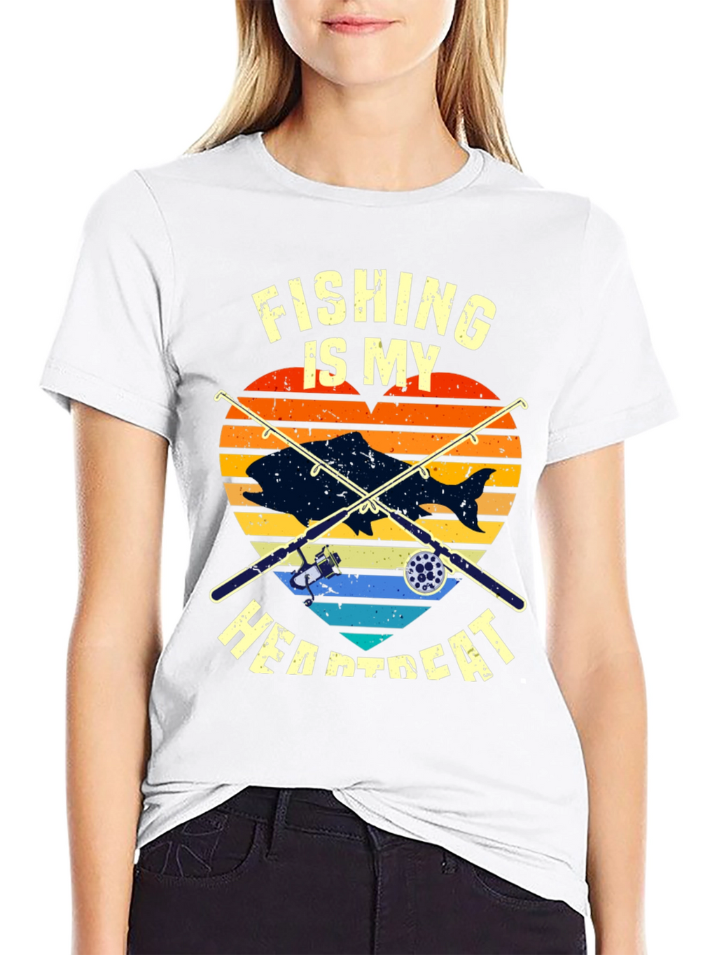 Fishing Heartbeat T-Shirt