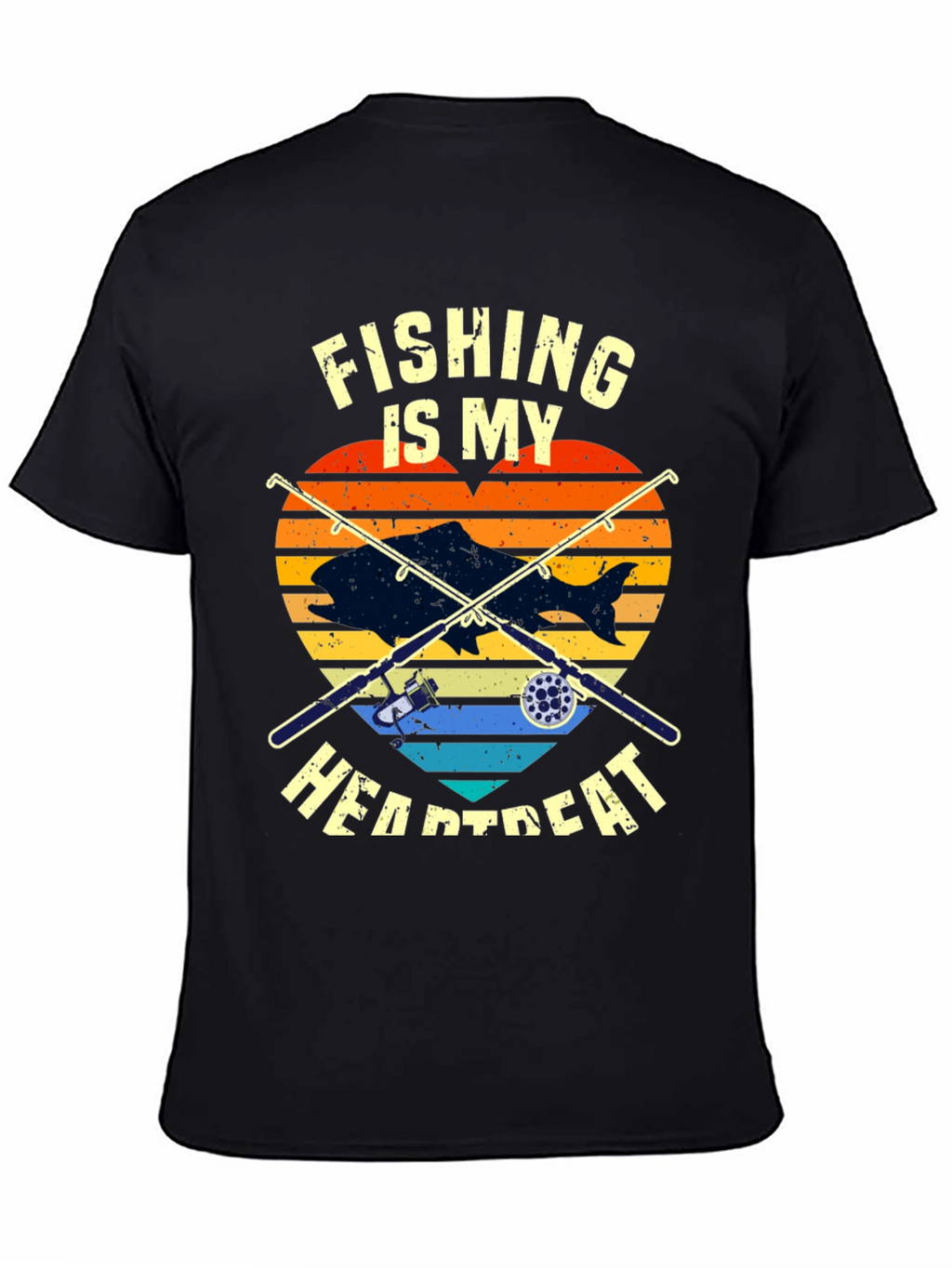 Fishing Heartbeat T-Shirt