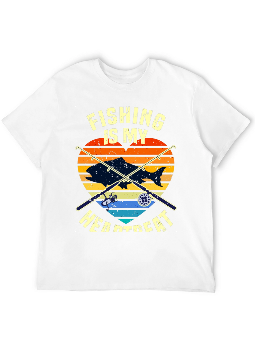 Fishing Heartbeat T-Shirt