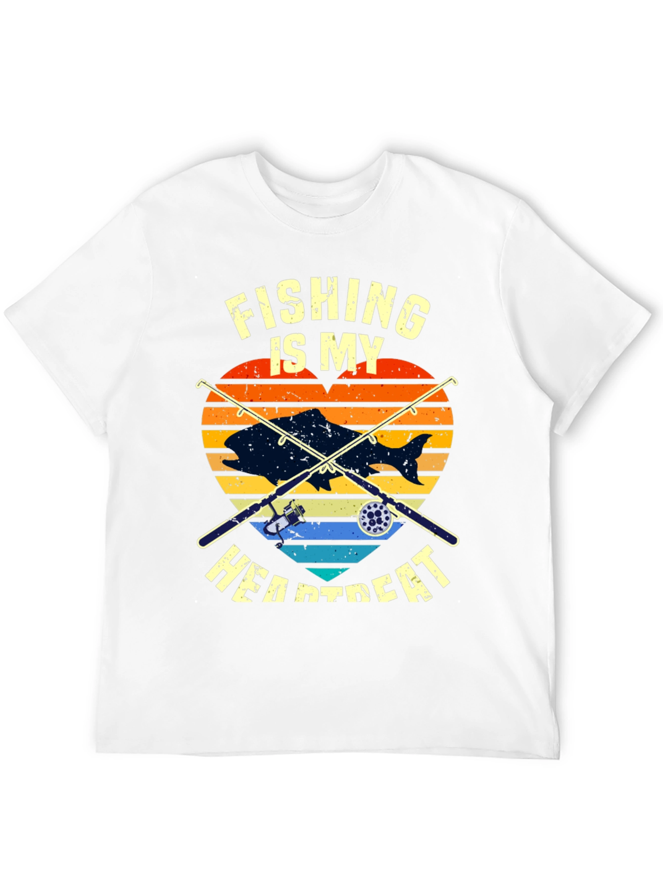 Fishing Heartbeat T-Shirt