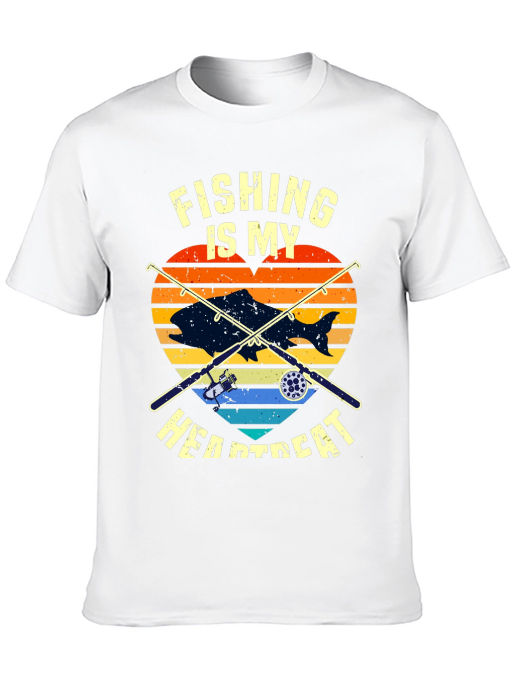 Fishing Heartbeat T-Shirt