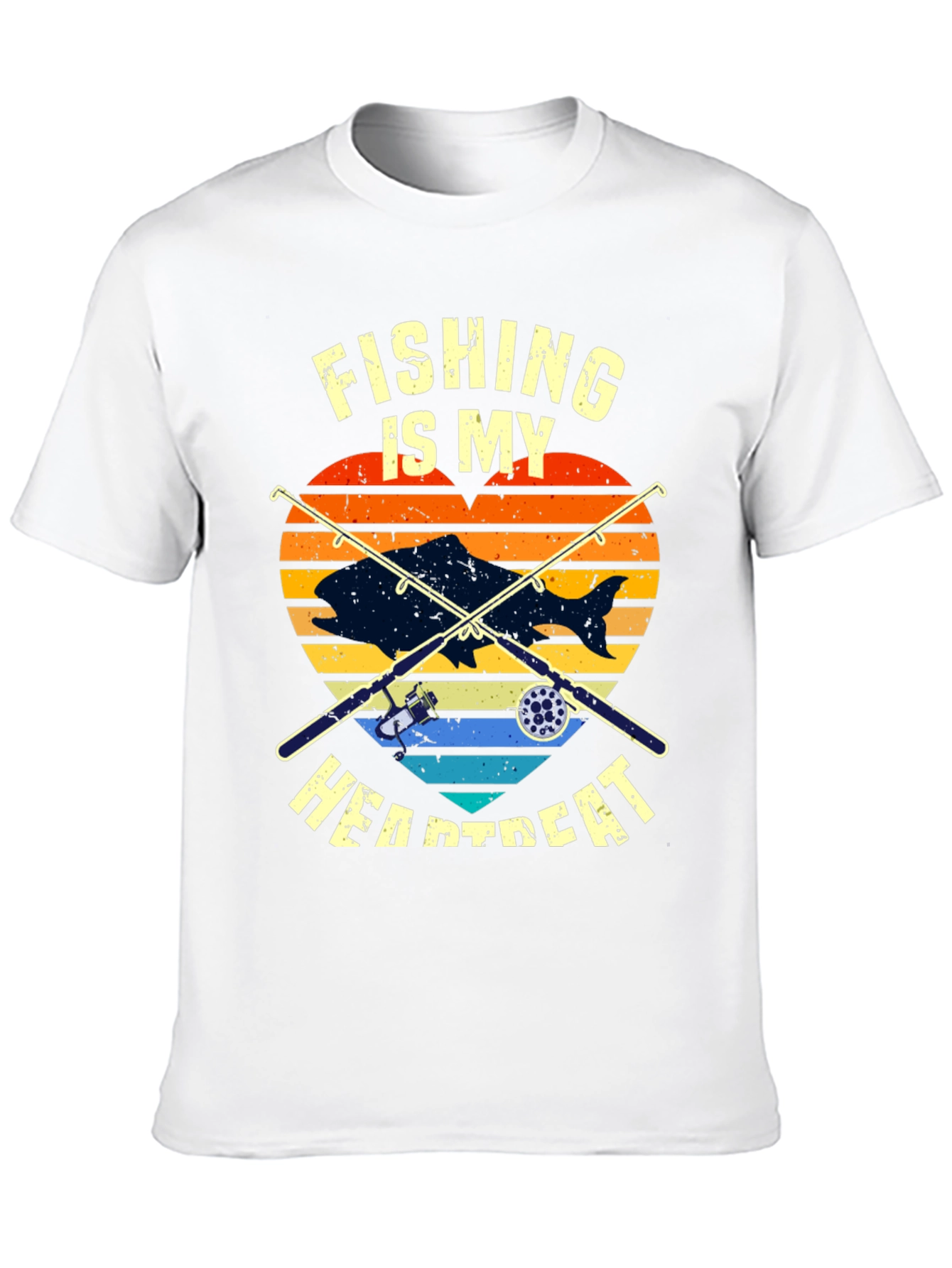 Fishing Heartbeat T-Shirt