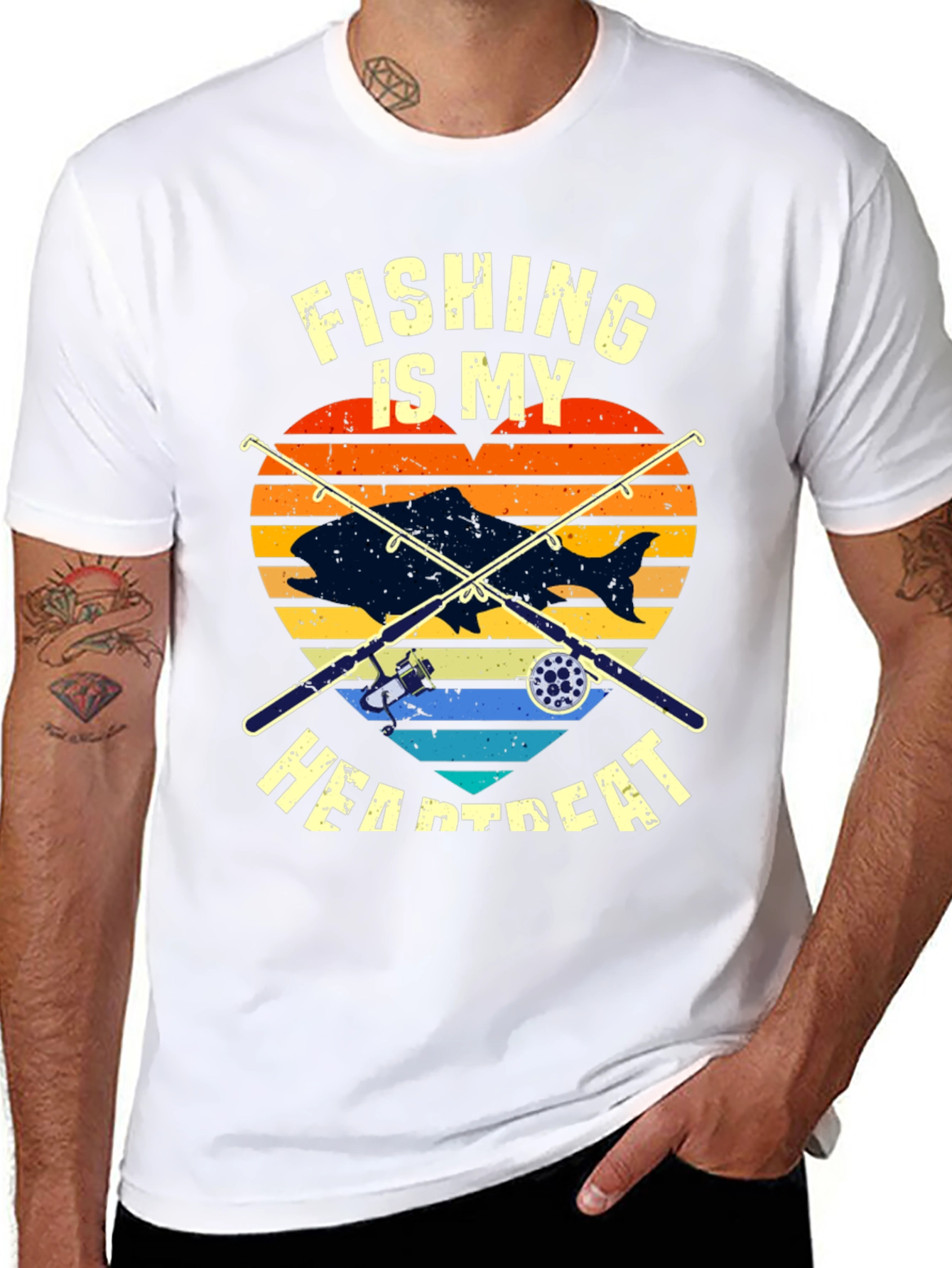 Fishing Heartbeat T-Shirt