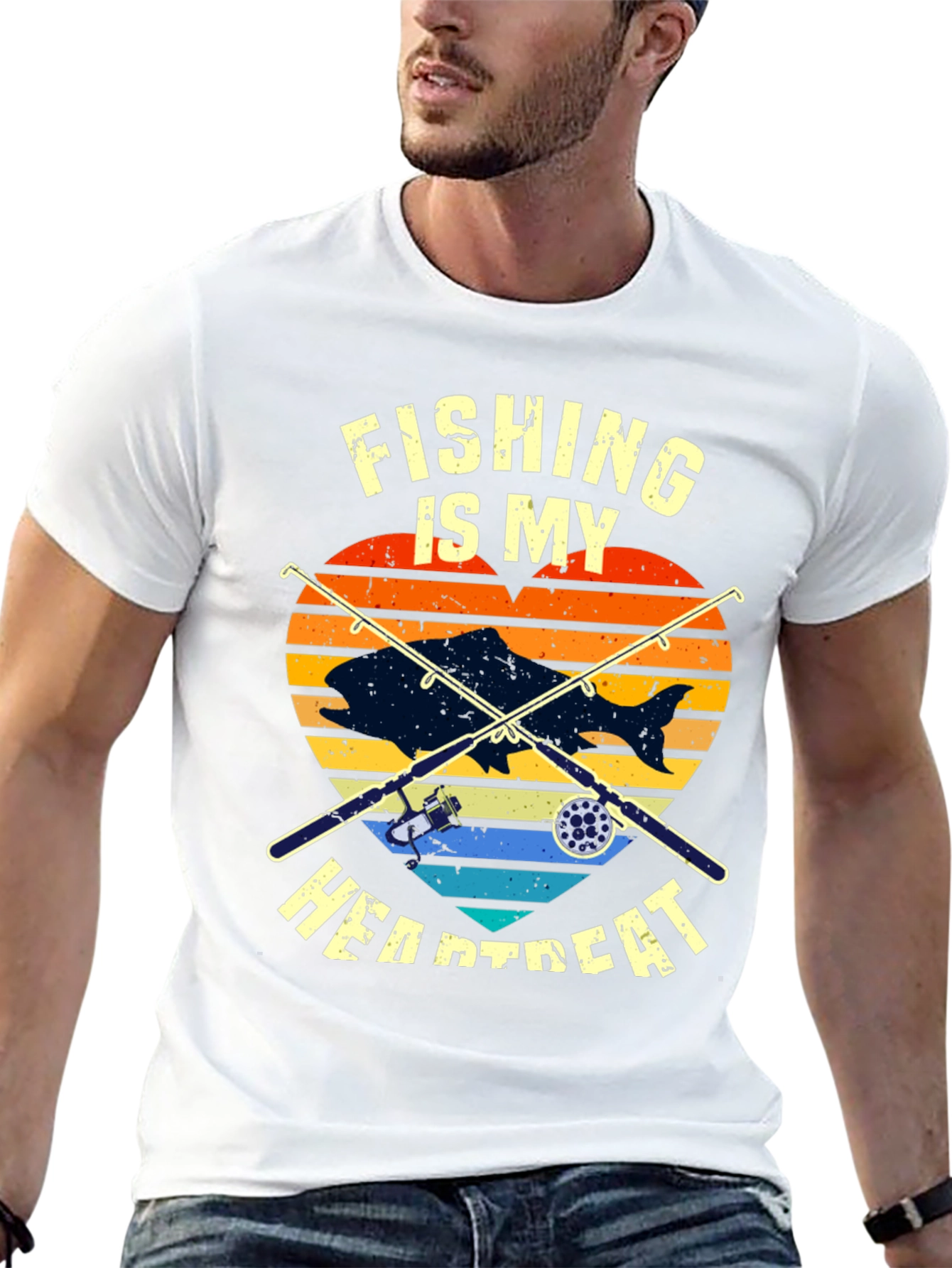 Fishing Heartbeat T-Shirt