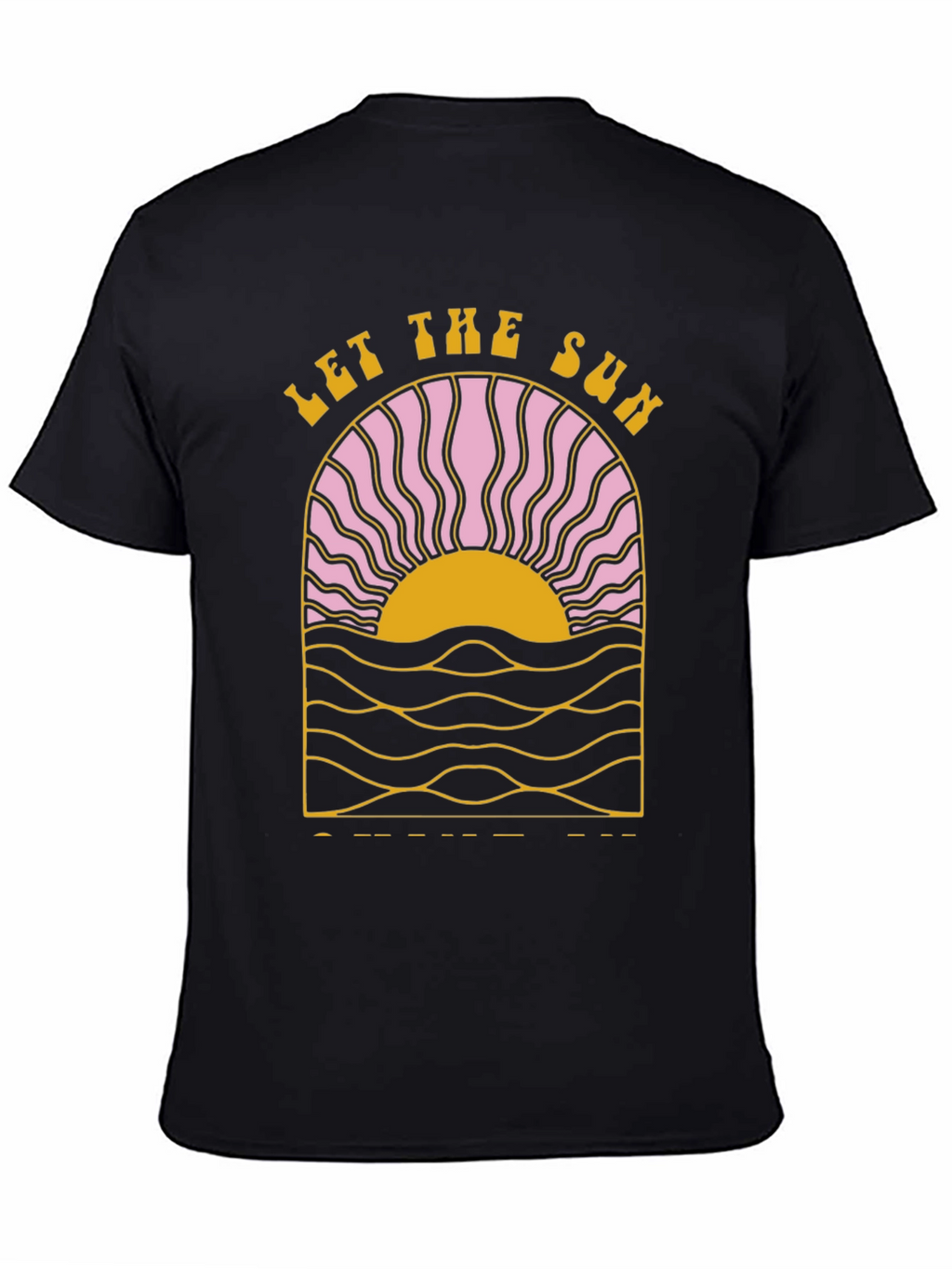 Let The Sun T-Shirt Black Graphic Tee