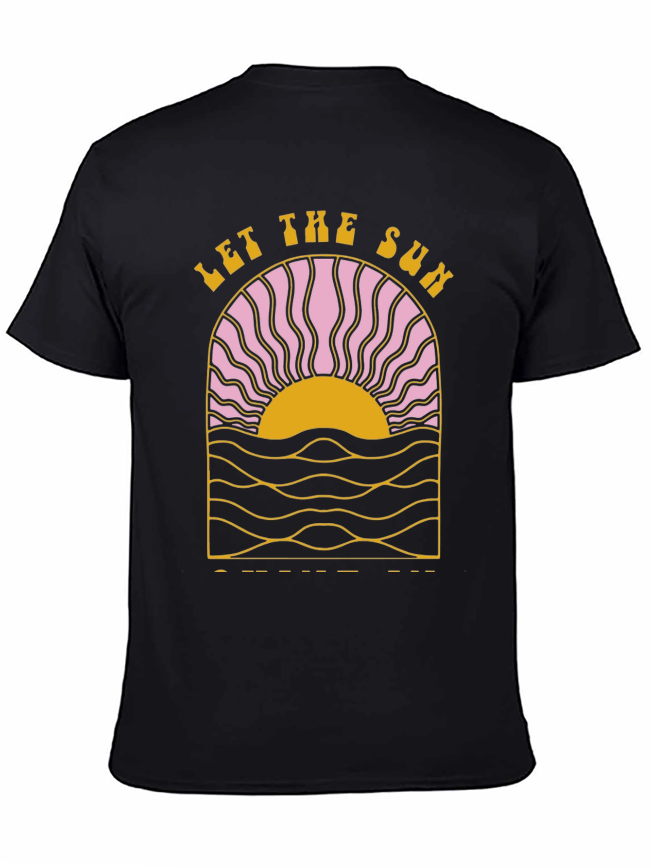 Let The Sun T-Shirt Black Graphic Tee