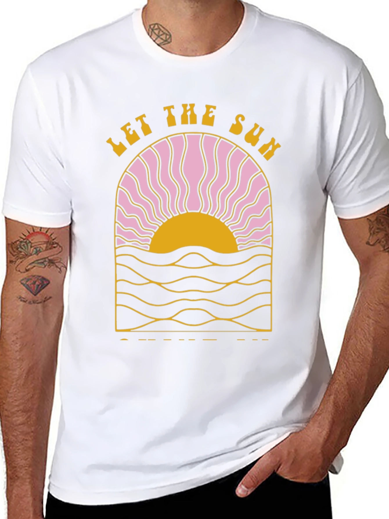 Let The Sun T-Shirt Black Graphic Tee