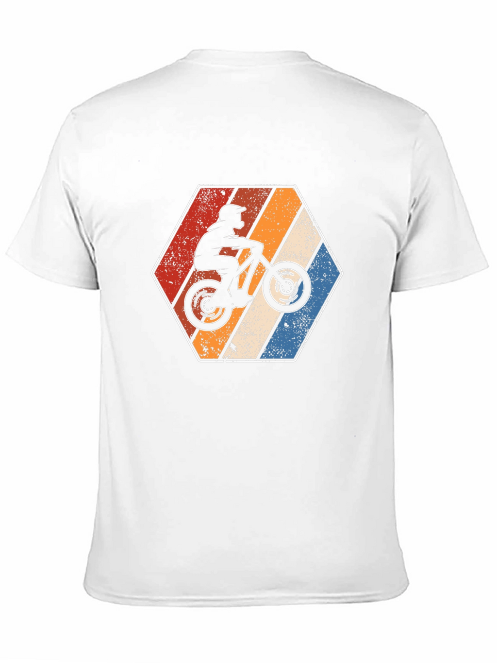 Mountain Bike Retro Hexagon Graphic Tee