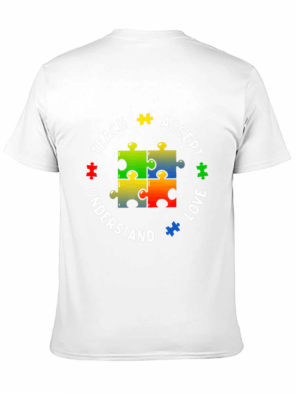 Autism Awareness Puzzle Piece Teach Love T-Shirt