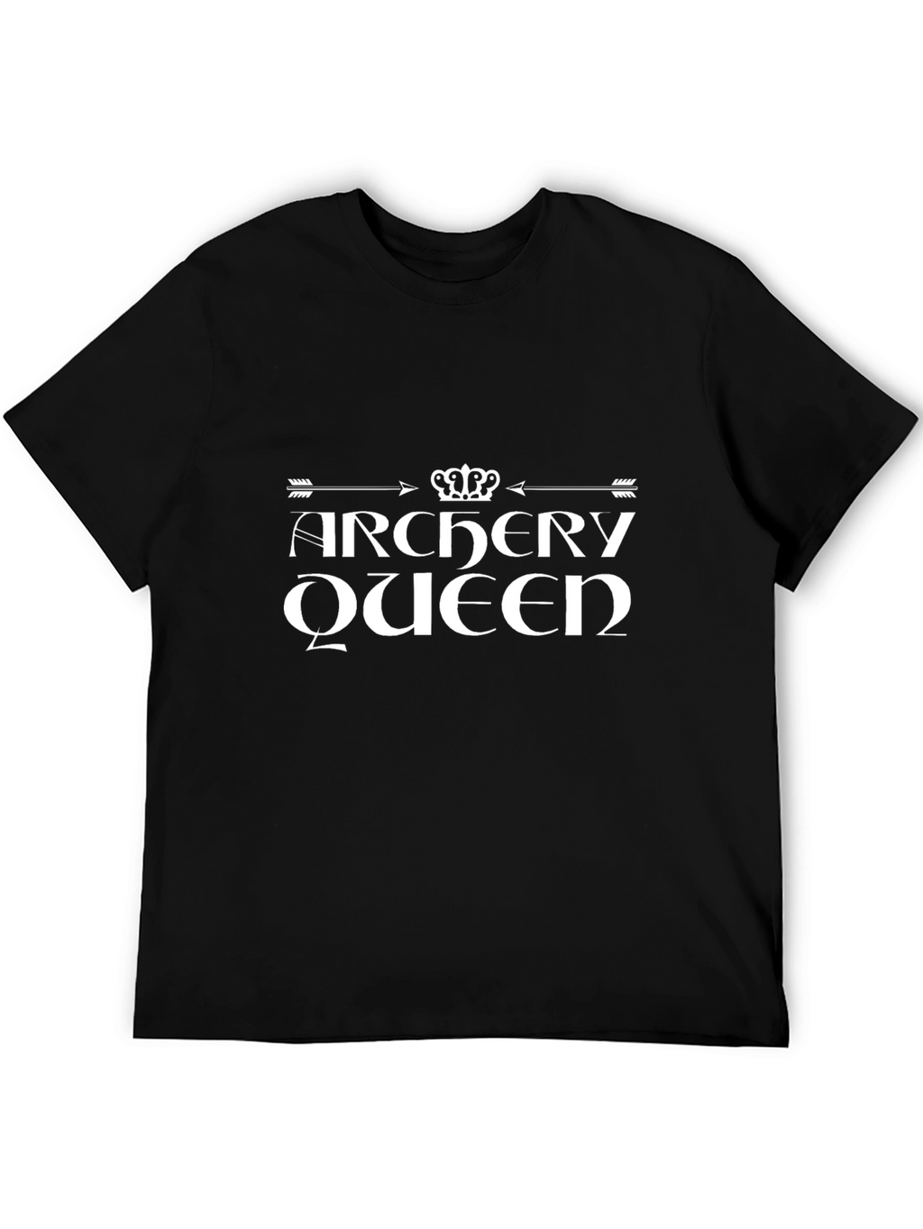 Archery Queen Black Graphic T-Shirt