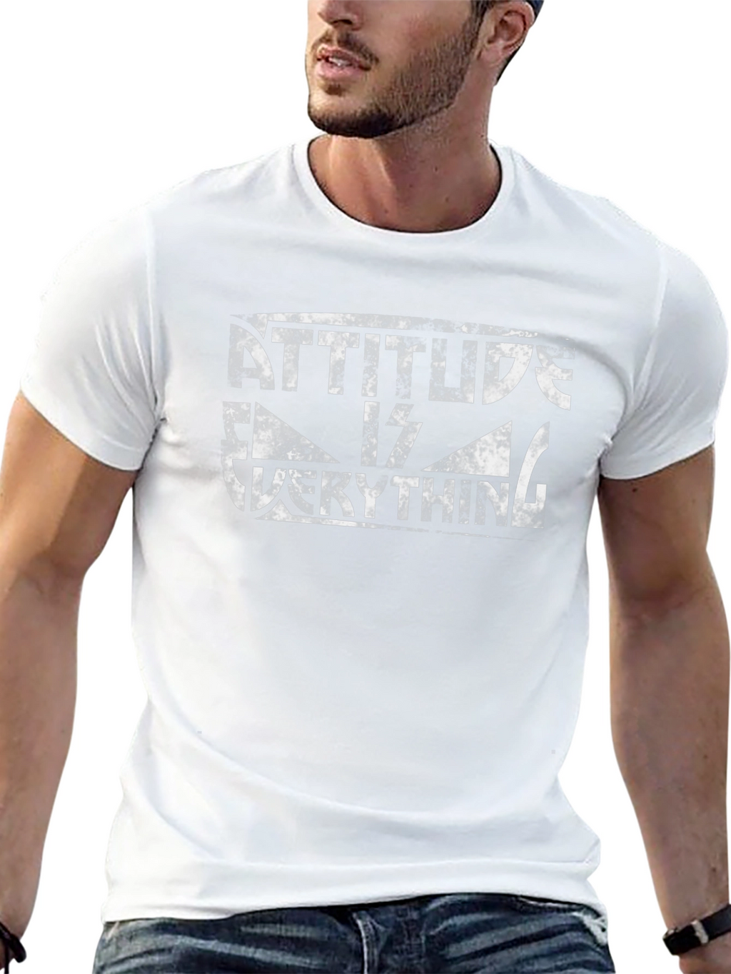 Attitude is Everything Graphic Tee - Black