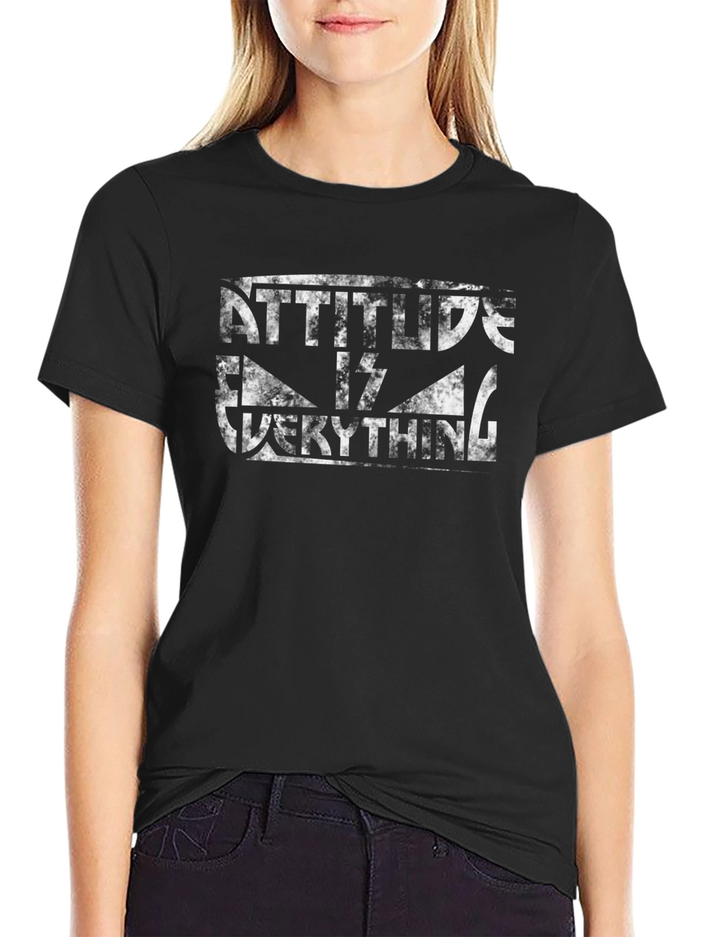 Attitude is Everything Graphic Tee - Black