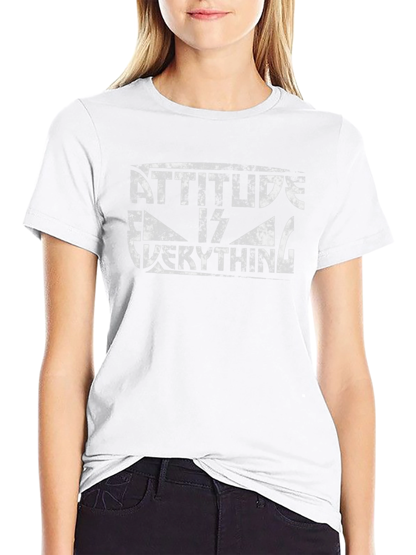 Attitude is Everything Graphic Tee - Black