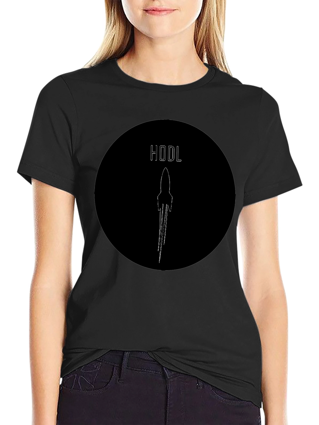 HODL Rocket Graphic Tee - Crypto Enthusiast Shirt