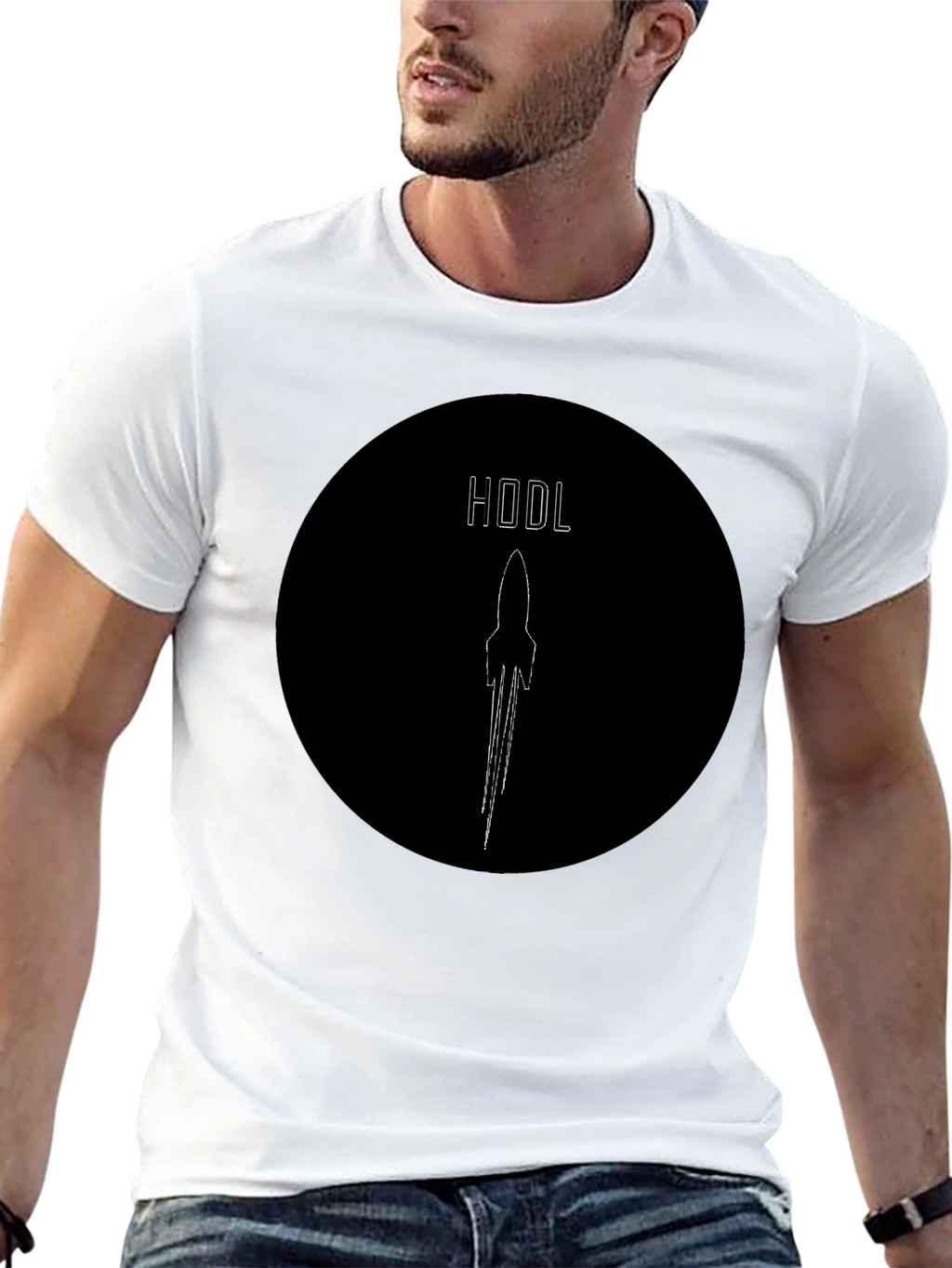 HODL Rocket Graphic Tee - Crypto Enthusiast Shirt