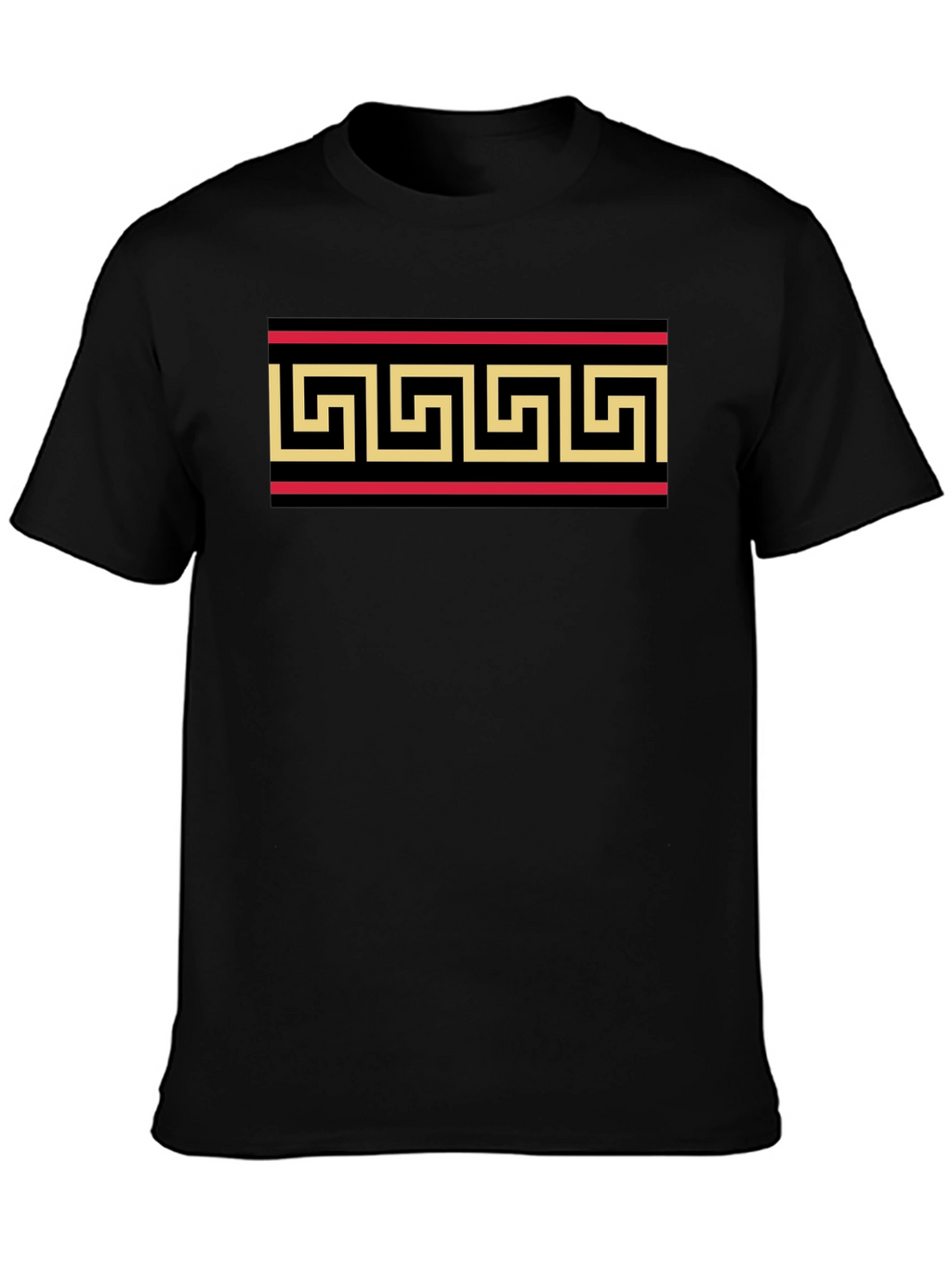 Greek Key Pattern T-Shirt - Classic Style