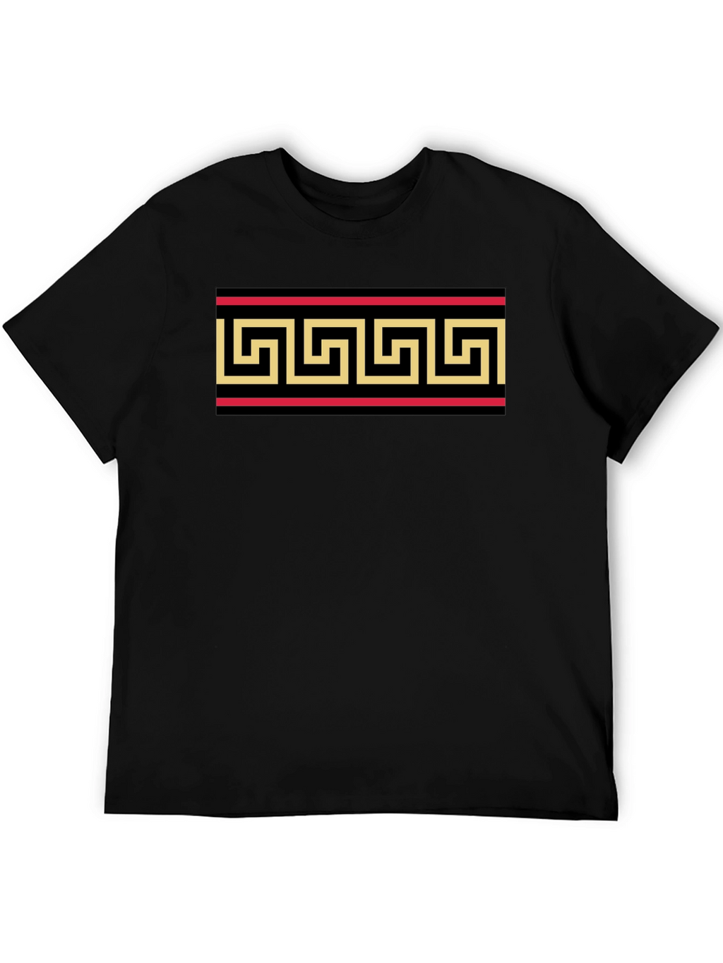 Greek Key Pattern T-Shirt - Classic Style