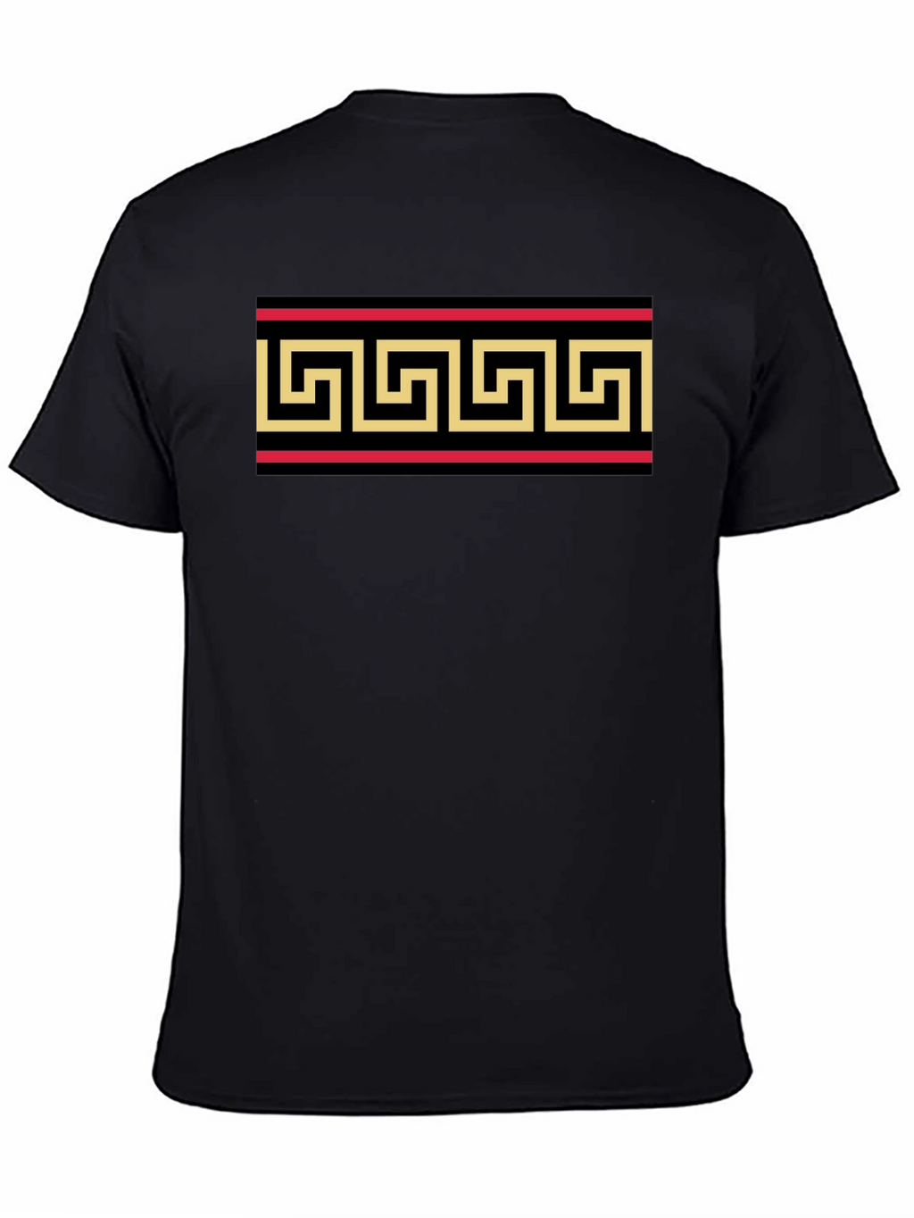 Greek Key Pattern T-Shirt - Classic Style
