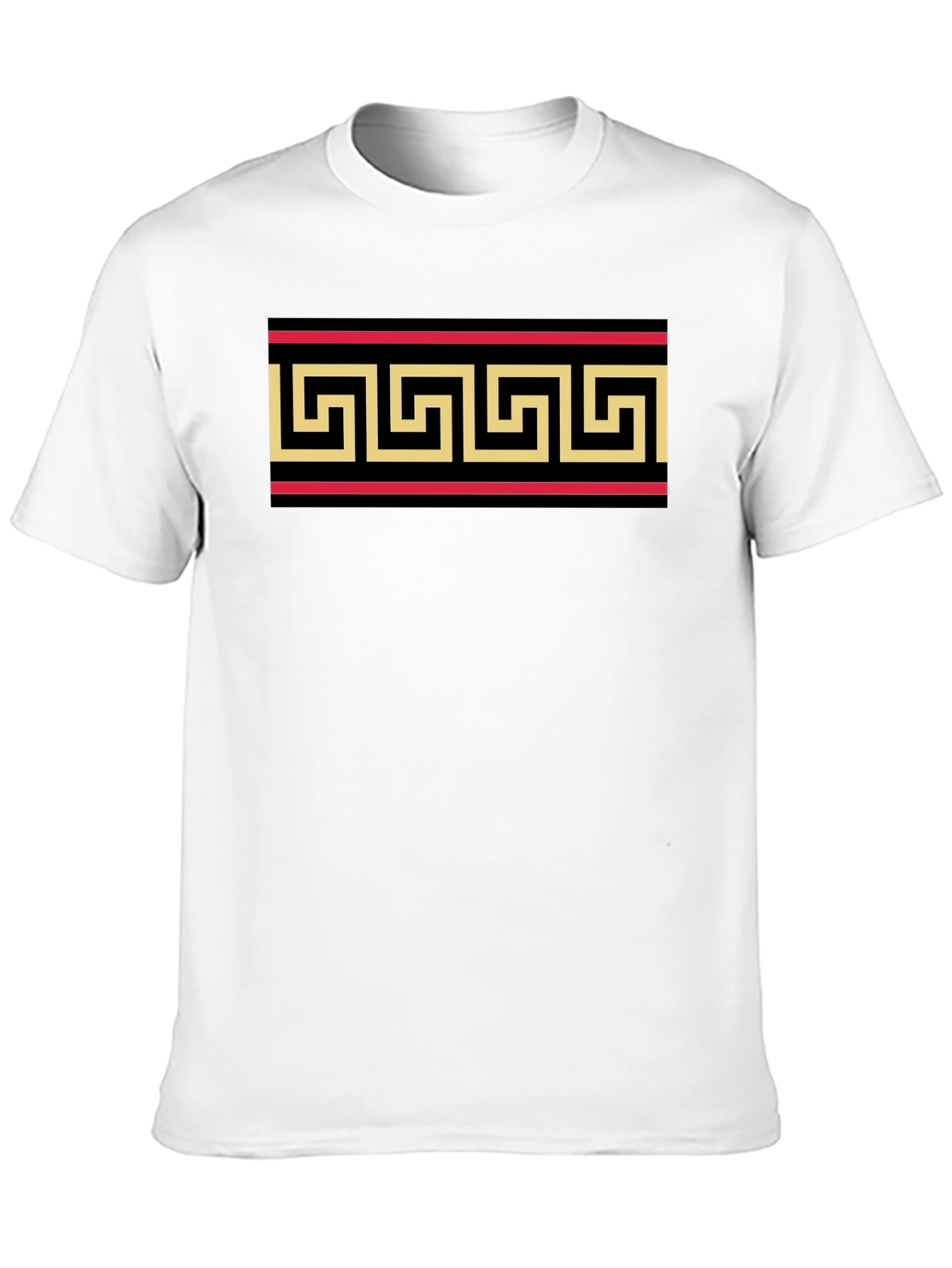 Greek Key Pattern T-Shirt - Classic Style
