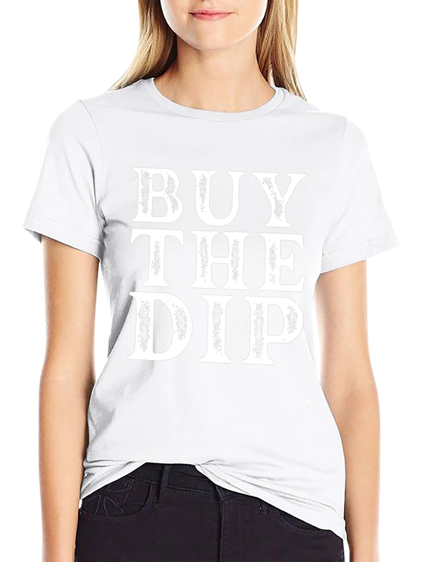 Buy the Dip Graphic Tee - Trendy Investment Shirt