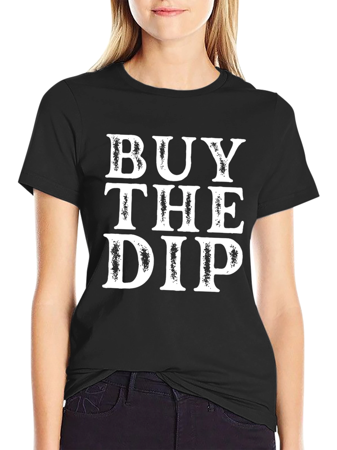 Buy the Dip Graphic Tee - Trendy Investment Shirt