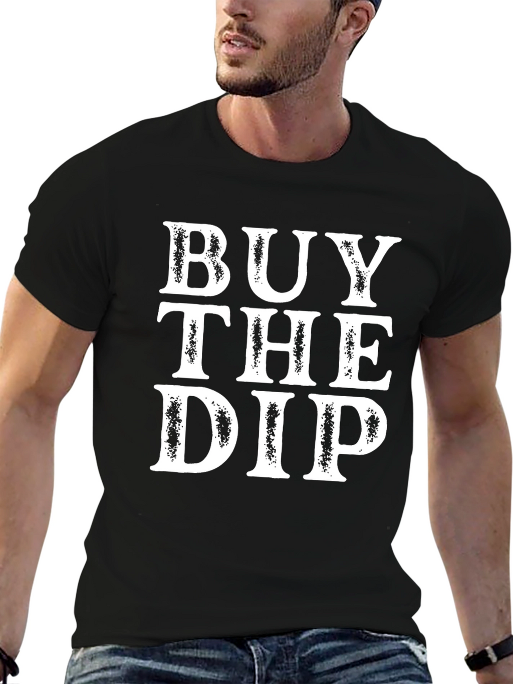 Buy the Dip Graphic Tee - Trendy Investment Shirt