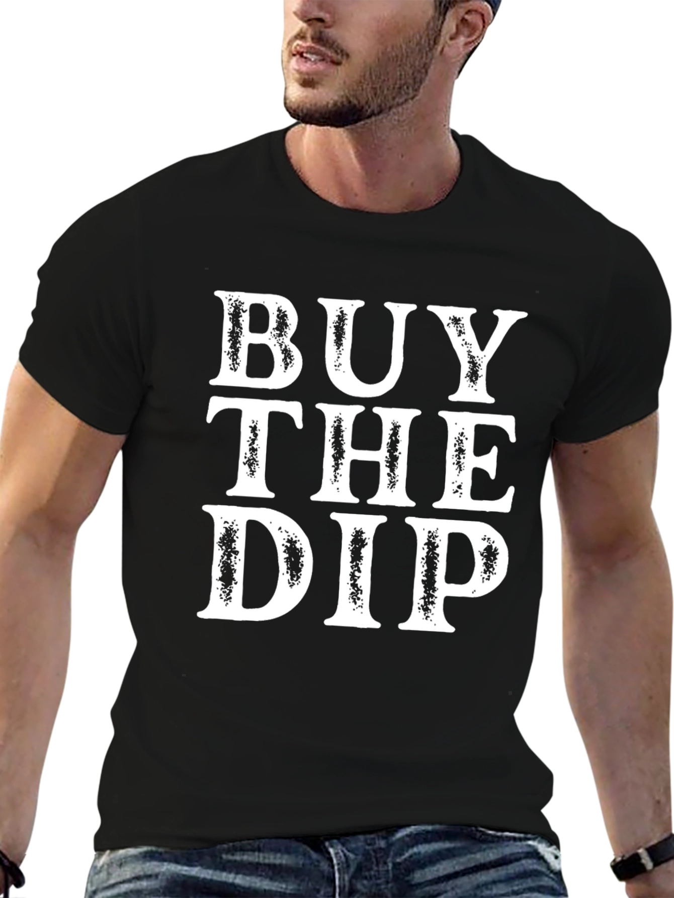 Buy the Dip Graphic Tee - Trendy Investment Shirt