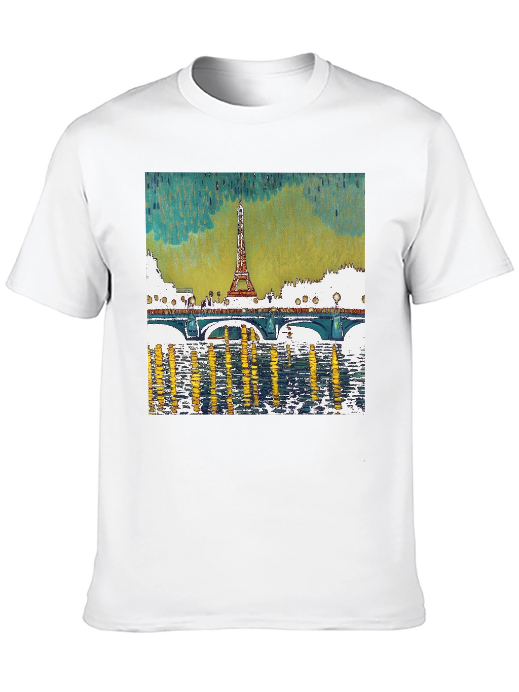 Paris Eiffel Tower Graphic Tee - Black