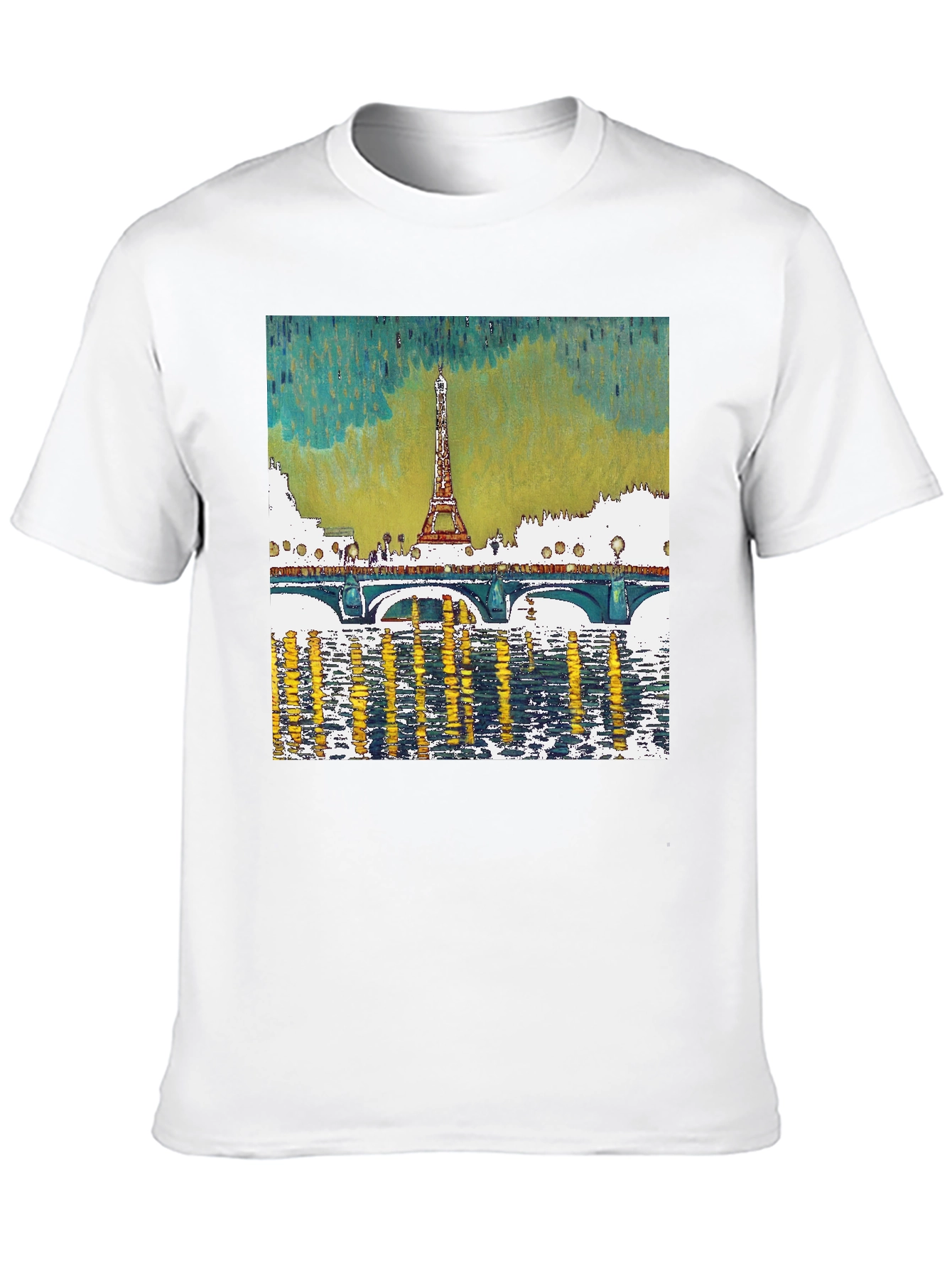 Paris Eiffel Tower Graphic Tee - Black