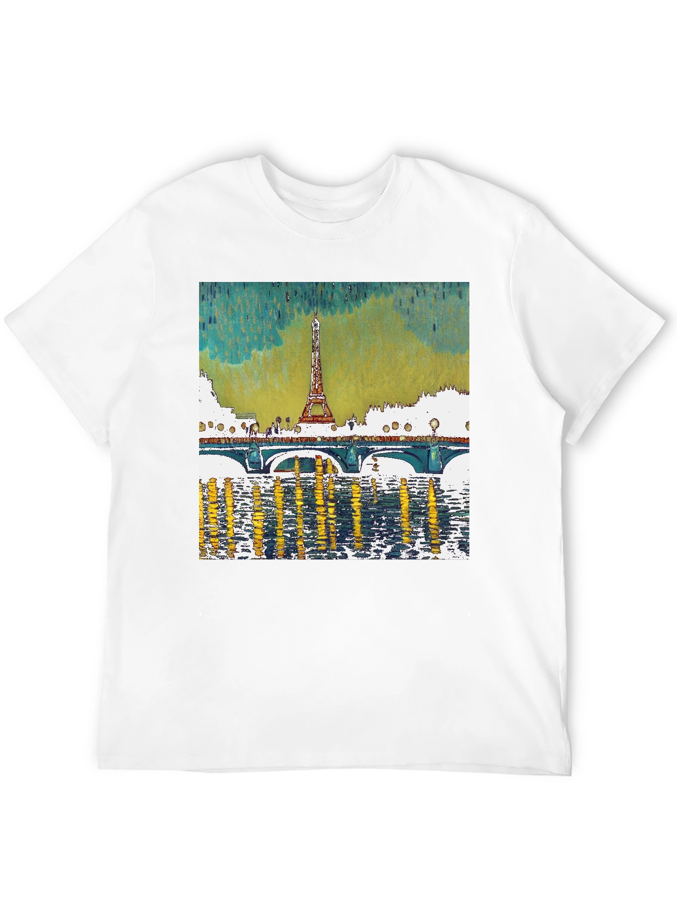 Paris Eiffel Tower Graphic Tee - Black