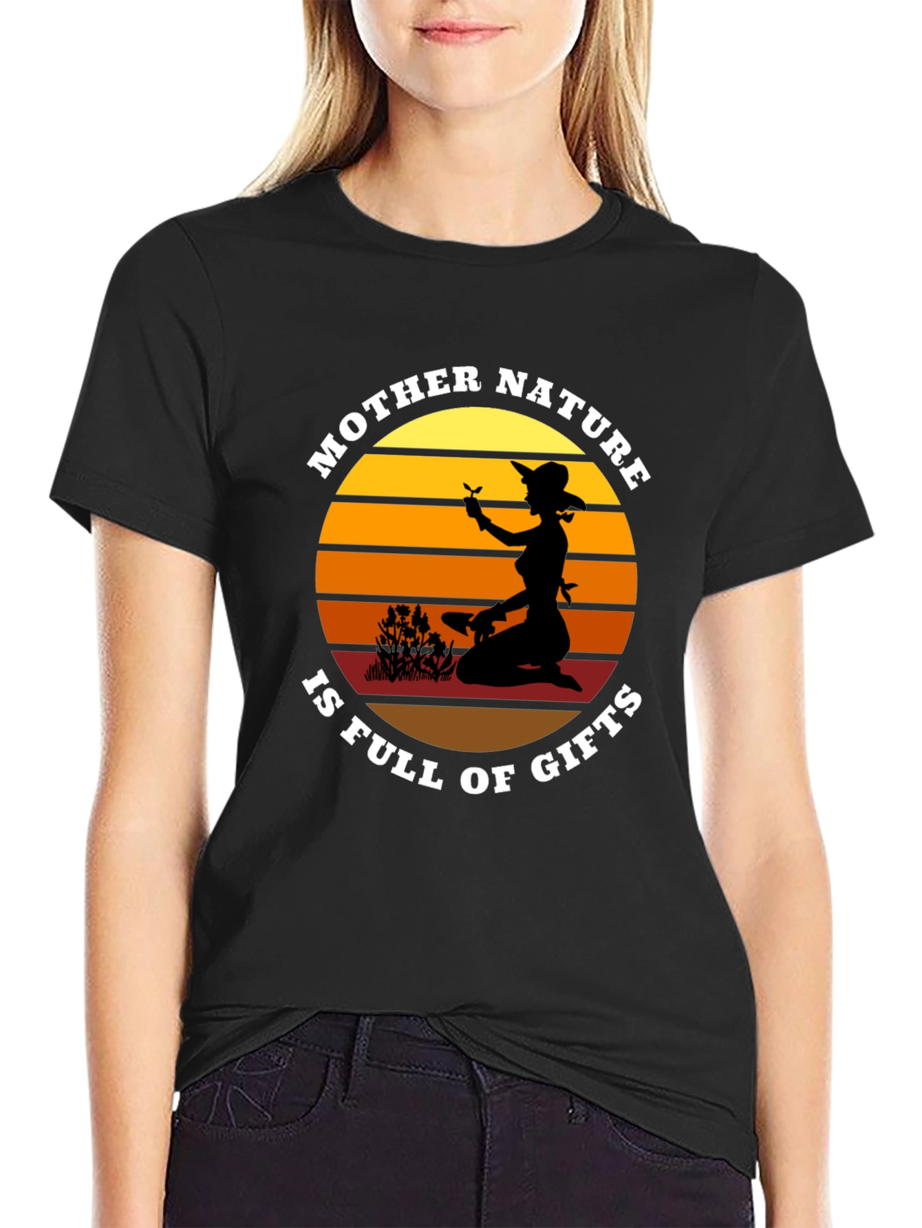 Mother Nature Gifts Graphic Tee - Black