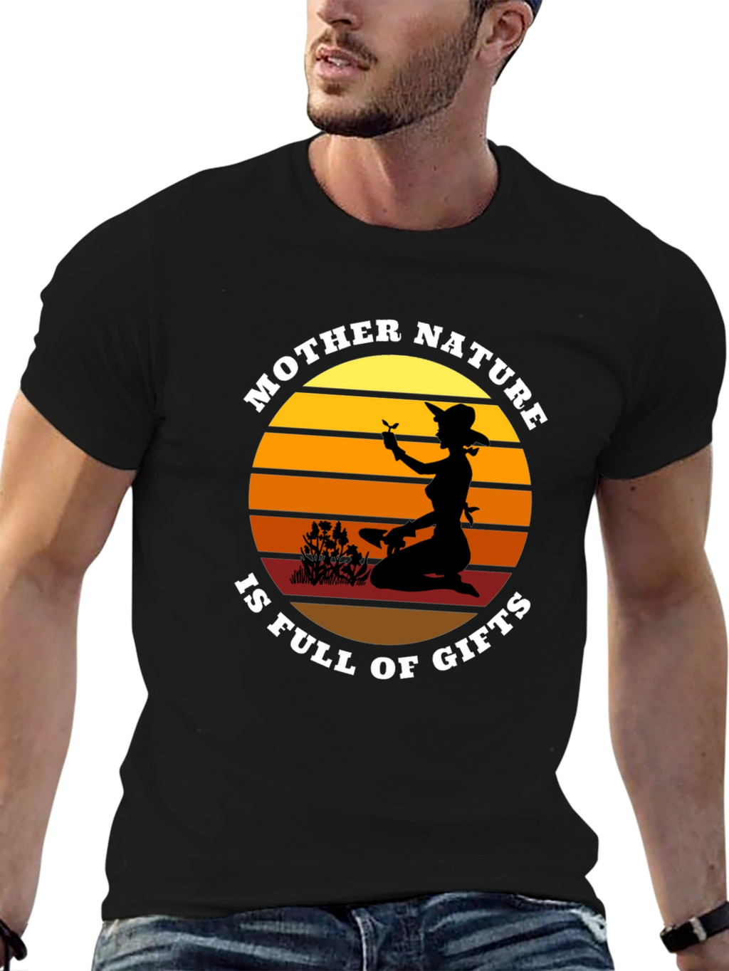 Mother Nature Gifts Graphic Tee - Black