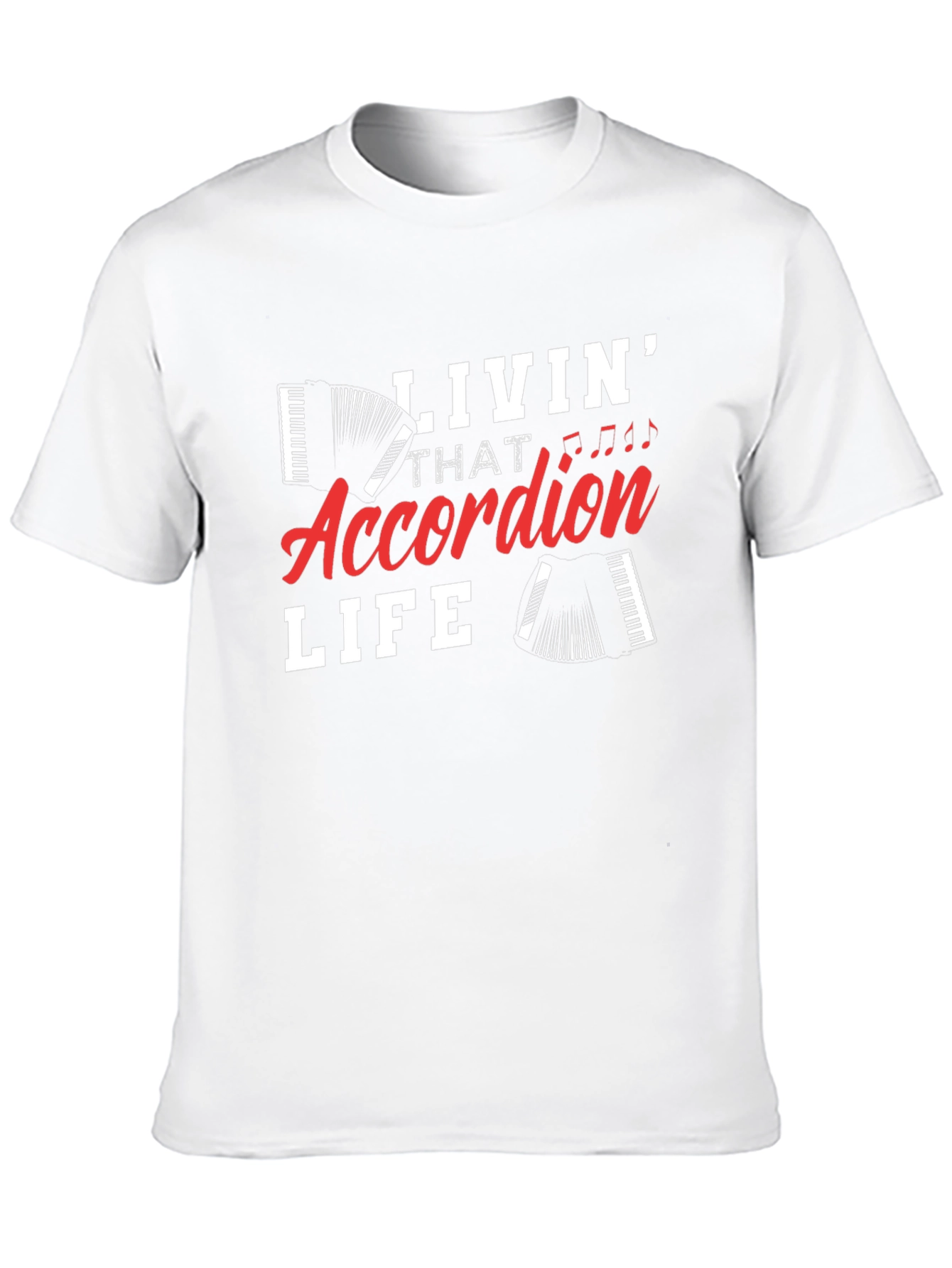 Accordion Life Graphic Tee - Musician T-Shirt