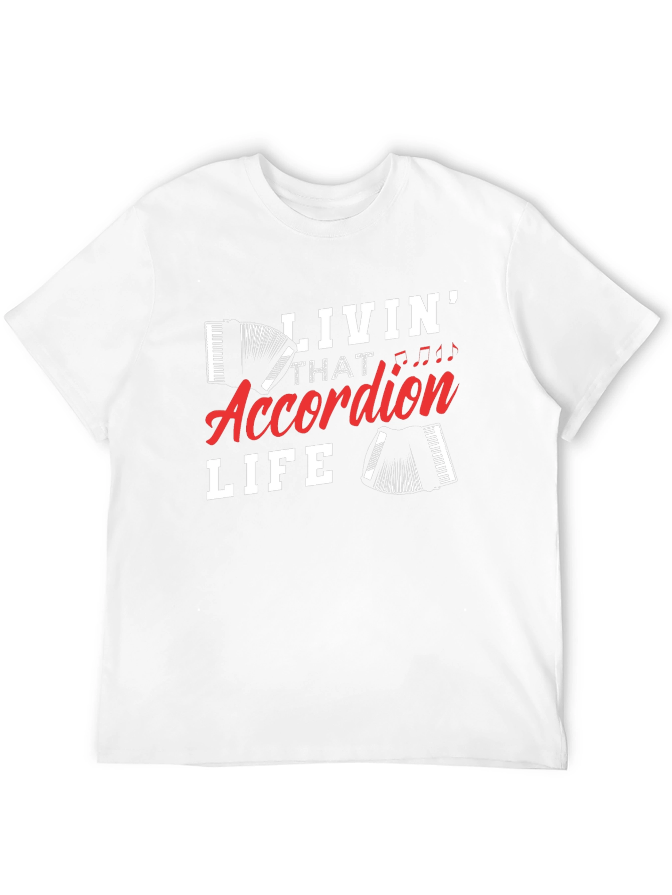 Accordion Life Graphic Tee - Musician T-Shirt