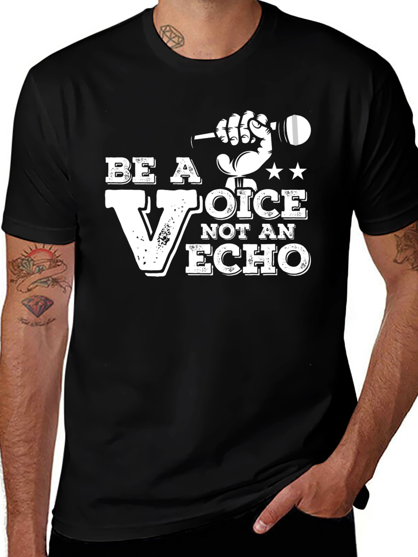 Be A Voice Tee - Unique Graphic T-Shirt