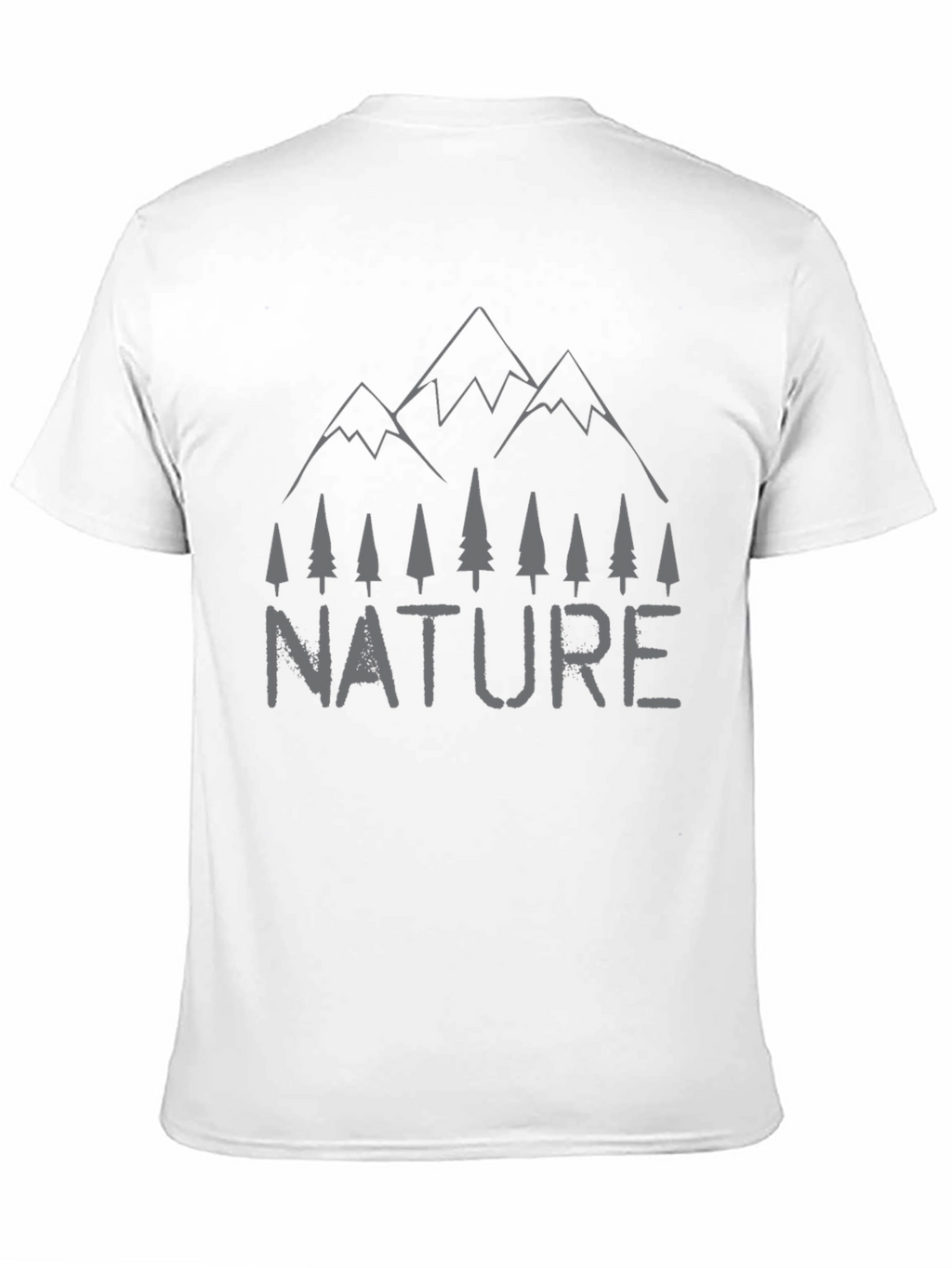 Nature Graphic Tee - Mountain & Trees Print