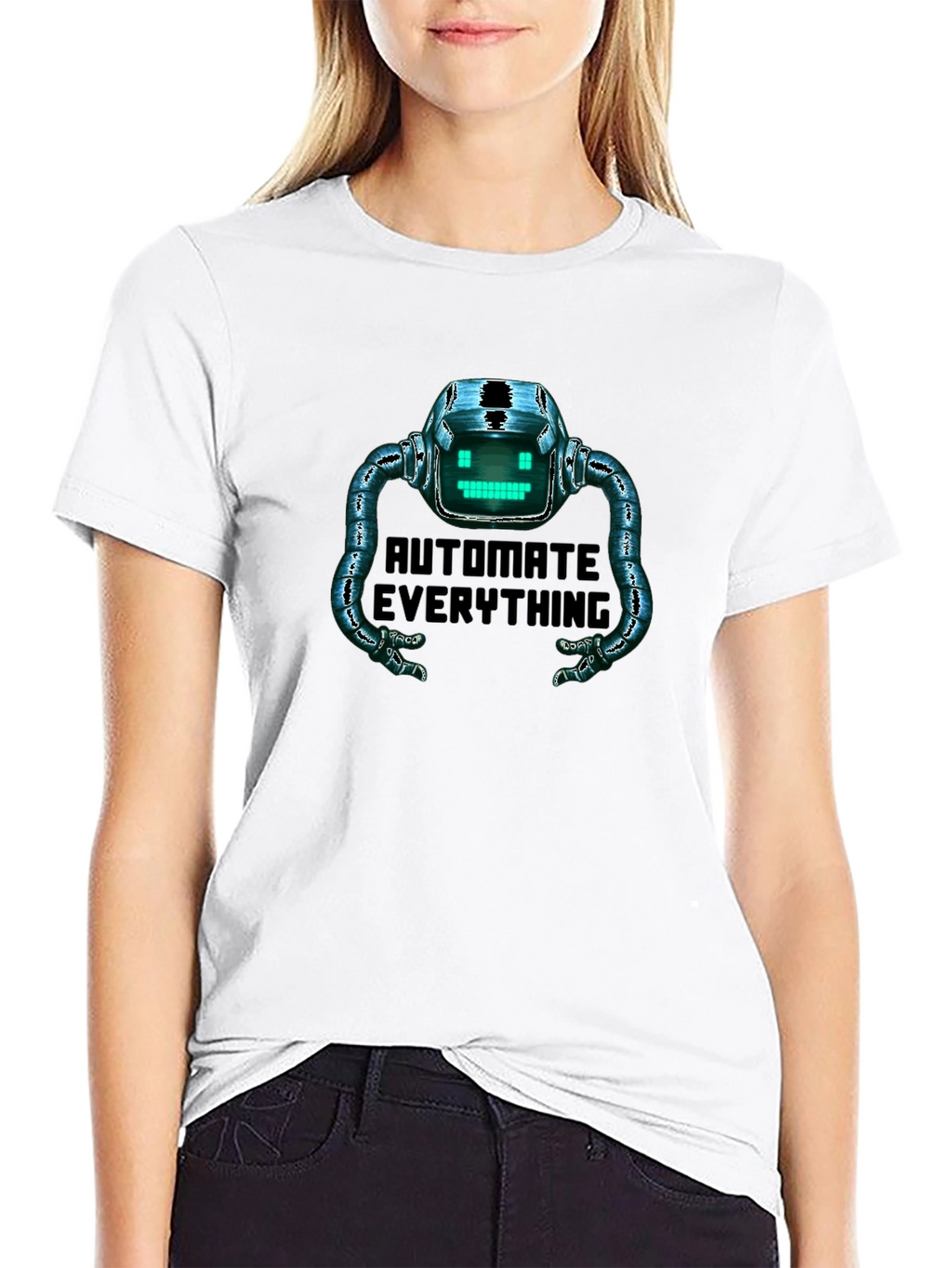Automate Everything Robot Graphic T-Shirt