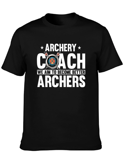 Archery Coach T-Shirt - Aim to Become Better Archers