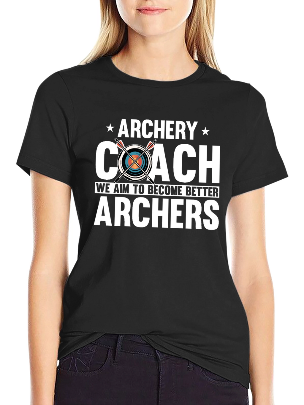 Archery Coach T-Shirt - Aim to Become Better Archers