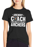 Archery Coach T-Shirt - Aim to Become Better Archers