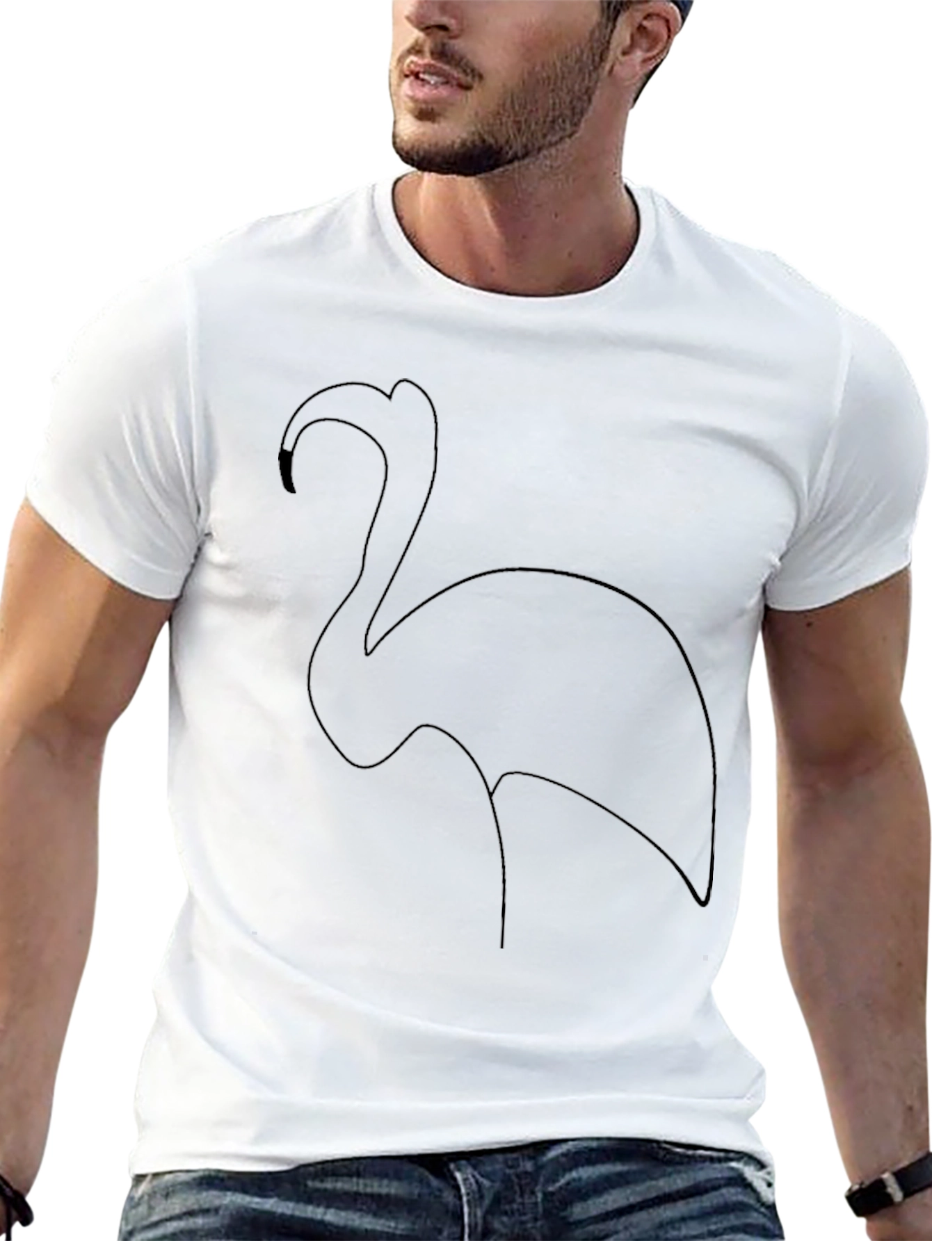 Black Flamingo Graphic Tee - Casual Style