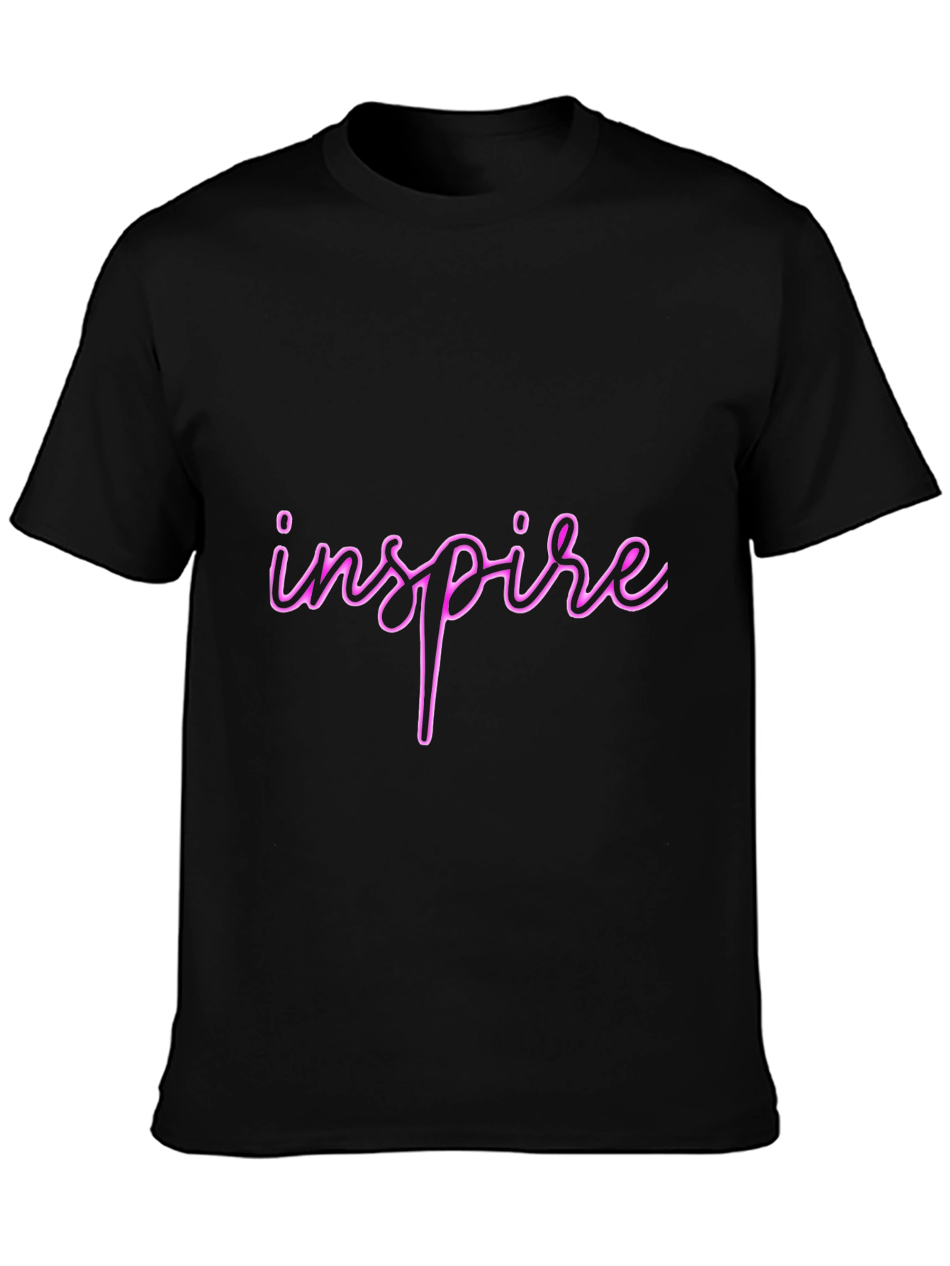 Inspire Black T-Shirt - Stylish & Comfortable