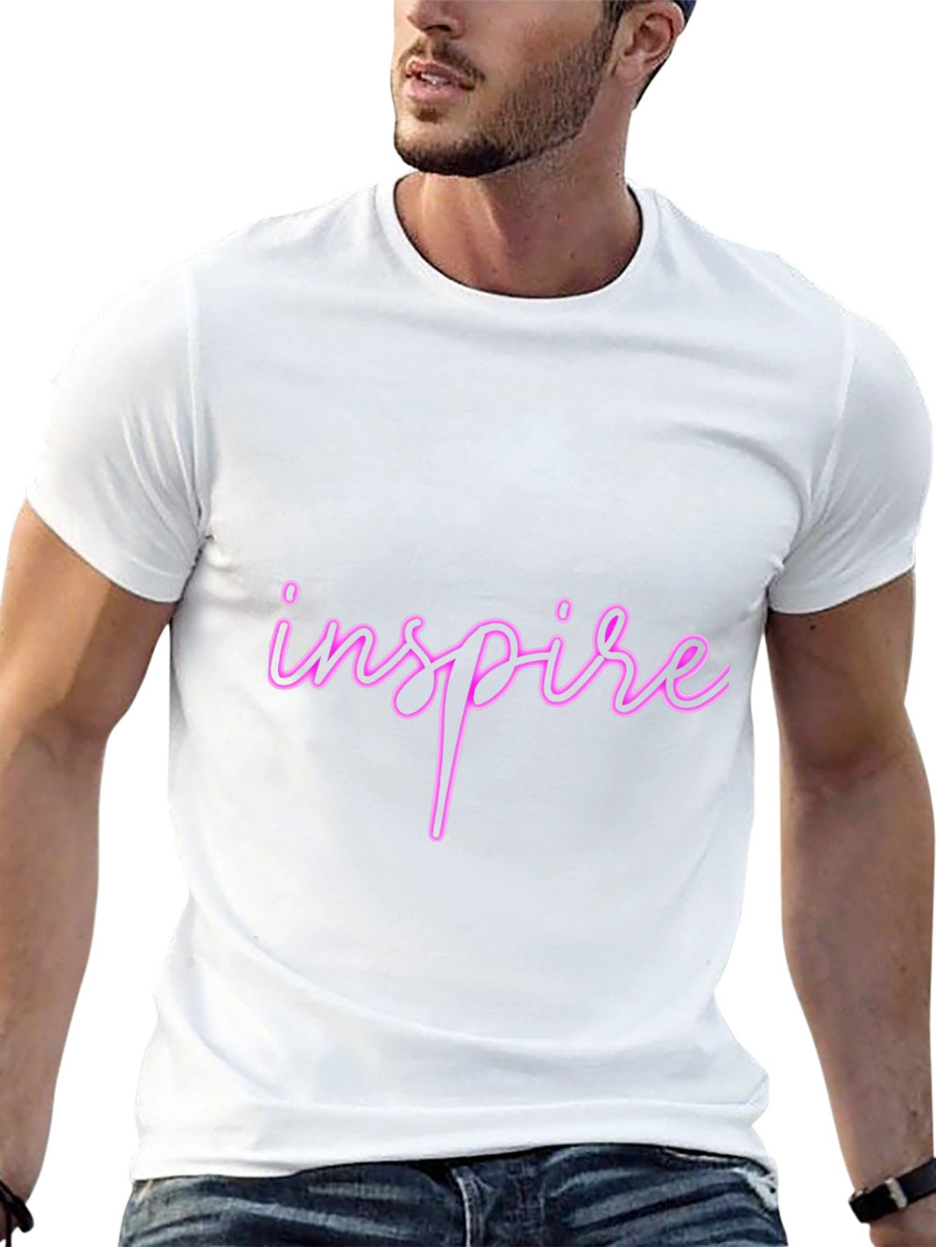 Inspire Black T-Shirt - Stylish & Comfortable